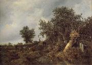 Jacob van Ruisdael Landscape with a cottage and trees France oil painting artist
